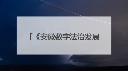 《安徽数字法治发展报告NO.1（2025）》蓝皮书发布