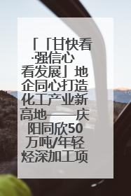 「甘快看·强信心 看发展」地企同心打造化工产业新高地——庆阳同欣50万吨/年轻烃深加工项目建设见闻