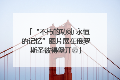 “不朽的功勋 永恒的记忆”图片展在俄罗斯圣彼得堡开幕