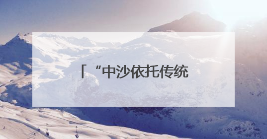 “中沙依托传统能源合作模式探索多元创新”