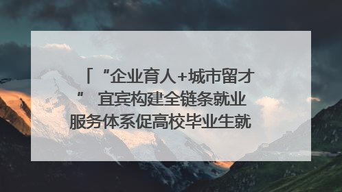 “企业育人+城市留才” 宜宾构建全链条就业服务体系促高校毕业生就业｜您牵挂的四川