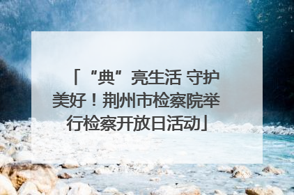 “典”亮生活 守护美好！荆州市检察院举行检察开放日活动