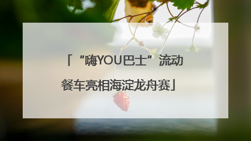 “嗨YOU巴士”流动餐车亮相海淀龙舟赛
