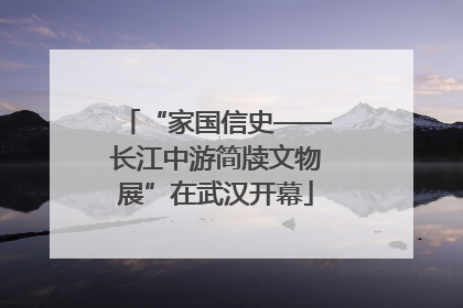 “家国信史——长江中游简牍文物展”在武汉开幕