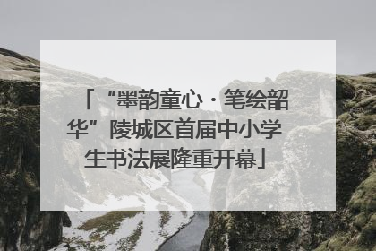 “墨韵童心・笔绘韶华”陵城区首届中小学生书法展隆重开幕