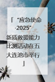 “应急使命·2025”新质救援能力比测活动在五大连池市举行