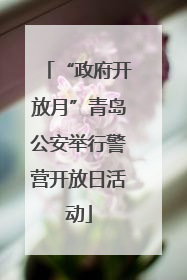 “政府开放月”青岛公安举行警营开放日活动