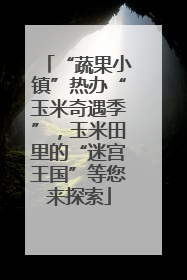 “蔬果小镇”热办“玉米奇遇季”，玉米田里的“迷宫王国”等您来探索