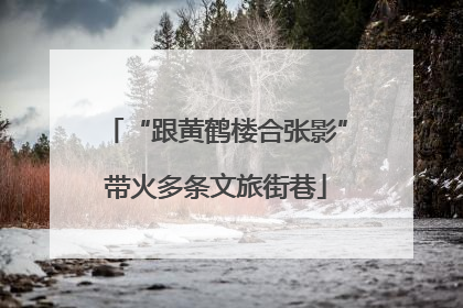 “跟黄鹤楼合张影”带火多条文旅街巷