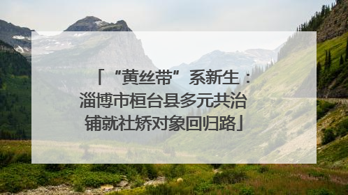 “黄丝带”系新生：淄博市桓台县多元共治铺就社矫对象回归路