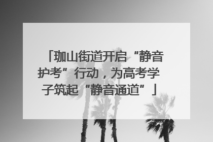 珈山街道开启“静音护考”行动，为高考学子筑起“静音通道”