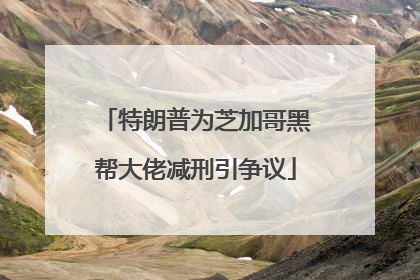特朗普为芝加哥黑帮大佬减刑引争议