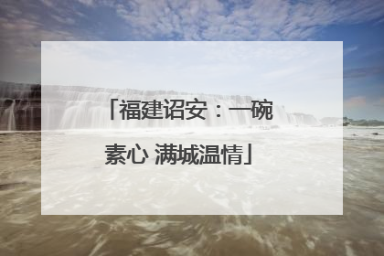 福建诏安：一碗素心 满城温情