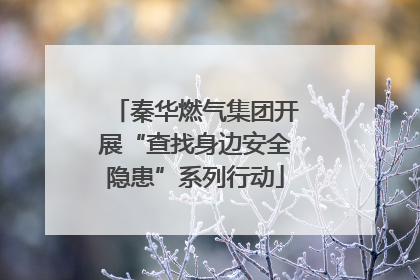 秦华燃气集团开展“查找身边安全隐患”系列行动