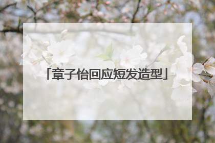章子怡回应短发造型