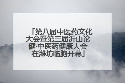 第八届中医药文化大会暨第三届沂山论健·中医药健康大会在潍坊临朐开幕