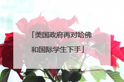 美国政府再对哈佛和国际学生下手