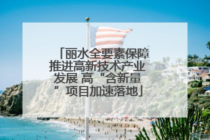 丽水全要素保障推进高新技术产业发展 高“含新量”项目加速落地