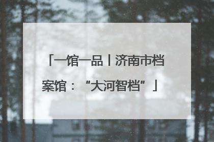 一馆一品丨济南市档案馆：“大河智档”
