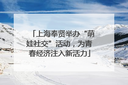 上海奉贤举办“萌娃社交”活动，为青春经济注入新活力