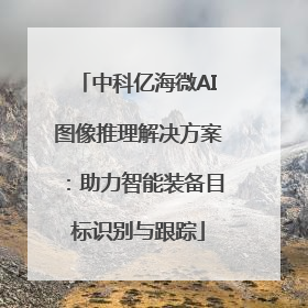 中科亿海微AI图像推理解决方案：助力智能装备目标识别与跟踪