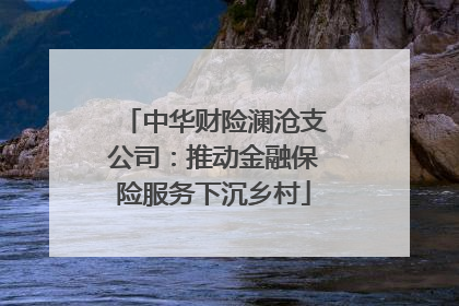 中华财险澜沧支公司：推动金融保险服务下沉乡村