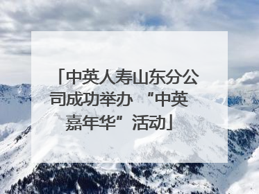 中英人寿山东分公司成功举办 “中英嘉年华”活动