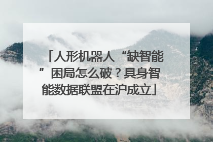 人形机器人“缺智能”困局怎么破？具身智能数据联盟在沪成立
