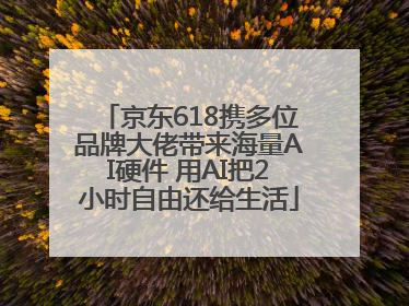 京东618携多位品牌大佬带来海量AI硬件 用AI把2小时自由还给生活