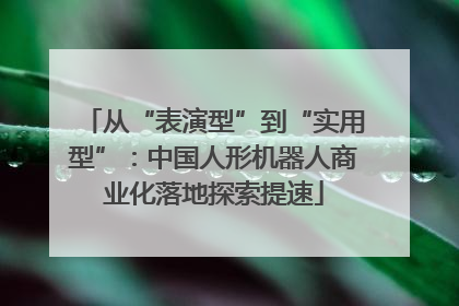 从“表演型”到“实用型”：中国人形机器人商业化落地探索提速