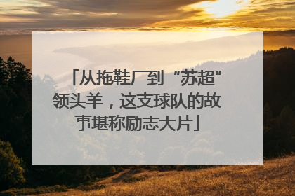 从拖鞋厂到“苏超”领头羊，这支球队的故事堪称励志大片