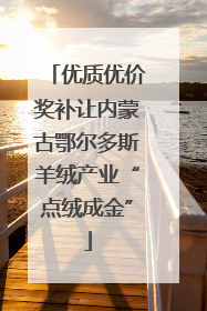 优质优价奖补让内蒙古鄂尔多斯羊绒产业“点绒成金”