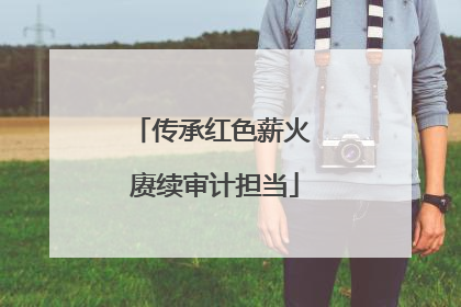 传承红色薪火 赓续审计担当