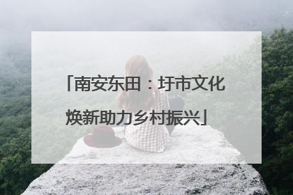 南安东田：圩市文化焕新助力乡村振兴
