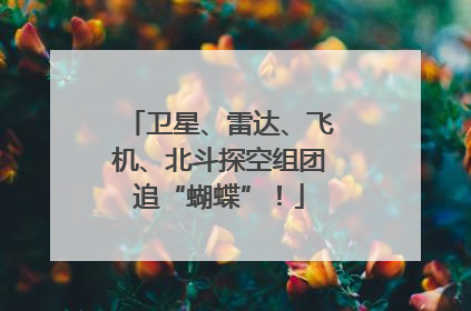 卫星、雷达、飞机、北斗探空组团追“蝴蝶”！