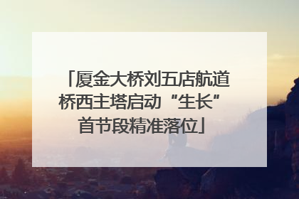 厦金大桥刘五店航道桥西主塔启动“生长” 首节段精准落位