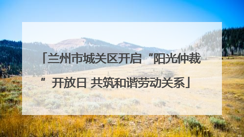 兰州市城关区开启“阳光仲裁”开放日 共筑和谐劳动关系