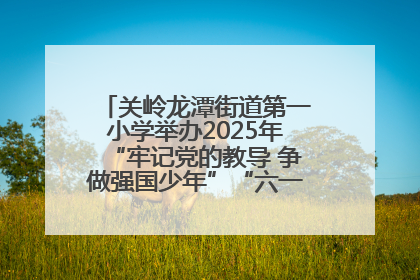 关岭龙潭街道第一小学举办2025年“牢记党的教导 争做强国少年”“六一”文艺汇演活动