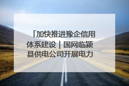加快推进豫企信用体系建设｜国网临颍县供电公司开展电力行业信用企业现场咨询访谈工作