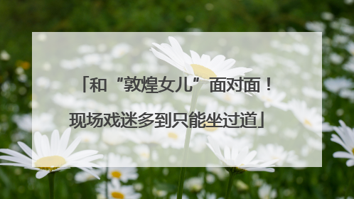 和“敦煌女儿”面对面！现场戏迷多到只能坐过道