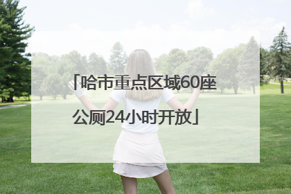 哈市重点区域60座公厕24小时开放