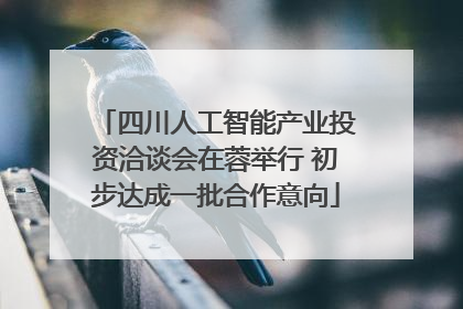 四川人工智能产业投资洽谈会在蓉举行 初步达成一批合作意向