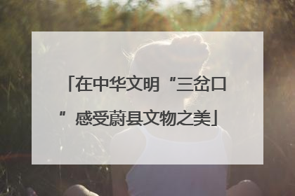 在中华文明“三岔口”感受蔚县文物之美
