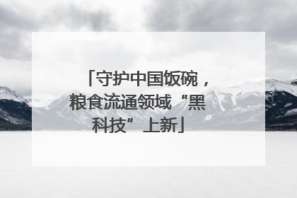 守护中国饭碗，粮食流通领域“黑科技”上新