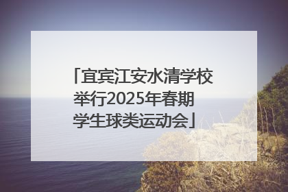 宜宾江安水清学校举行2025年春期学生球类运动会