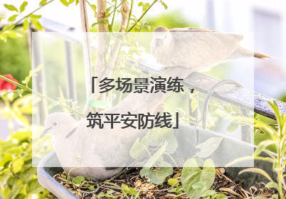 多场景演练，筑平安防线