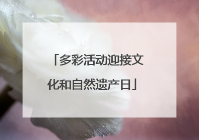 多彩活动迎接文化和自然遗产日