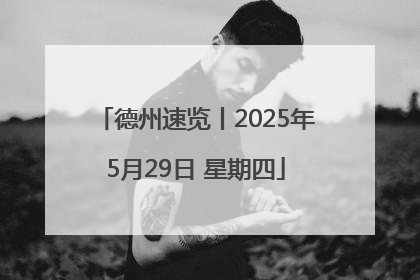德州速览丨2025年5月29日 星期四