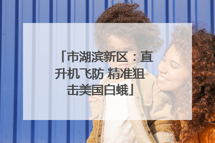 市湖滨新区：直升机飞防 精准狙击美国白蛾