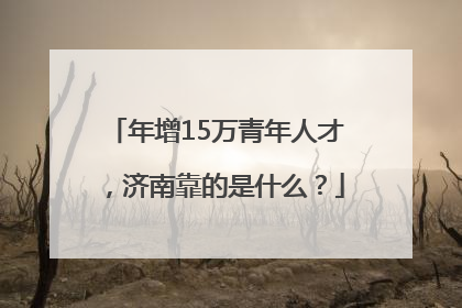 年增15万青年人才，济南靠的是什么？